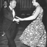 May 1963 - District 4C-4 Convention, Hoberg‘s Resort, Lake County - Estelle Bottarini enjoying a dance during her birthday celebration at the convention. Her birthday was May 26th.