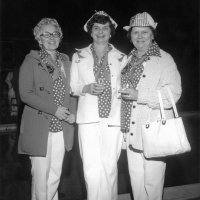 May 1976 - District 4-C4 Convention, El Rancho Tropicana, Santa Rosa - L to R: Linnie Faina, Estelle Bottarini, and Pat Ferrera.