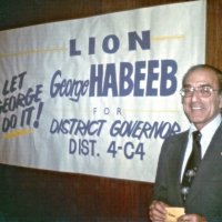 April - May 1978
Lion George Habeeb on the campaign trail running for District 4C-4 Governor