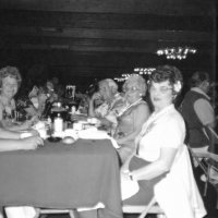 5/12/84 - District 4-C4 Convention, El Rancho Tropicana, Santa Rosa - Front to back: left: Ron & Linnie Faina, and Irene Tonelli; right: Estelle Bottarini, and Emma & Joe Giuffre.