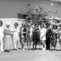 5/12/84 - District 4-C4 Convention, El Rancho Tropicana, Santa Rosa - Amateur Shows - mostly unknown; 5th from left: George Habeeb, and 7th from left: Ron Faina.