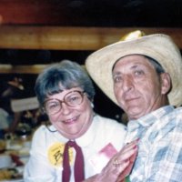 5/14/86 - District 4-C4 Convention, El Rancho Tropicana, Santa Rosa - Western Barbecue - Pat Ferrera and Charlie Bottarini.