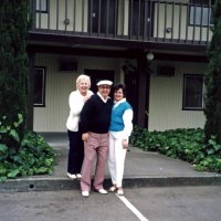 5/17/86 - District 4-C4 Convention, El Rancho Tropicana, Santa Rosa - L to R: Linnie & Ron Faina, and Margot Clews.