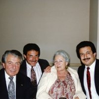 6/22/91 - Hayatt Regency San Francisco Airport, Burlingame - 41st Installation of Officers - The Farrahs - L to R: Joe with his sons and mother, Paul, Julia, and Nick.
