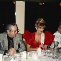 1/15/92 - Licata’s Restaurant - Mrs. San Francisco, Guest Speaker - L to R: Ron Faina, Mrs San Francisco, and her escort.