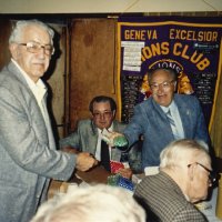 9/18/91 - Awards Night & Induction of Ben Speteri, Granada Cafe, San Francisco - L to R: Sam San Filippo, Ron Faina, Bill Tonelli, and Ted Zagorewicz.