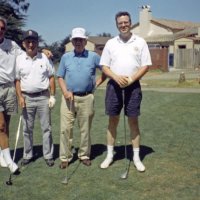 5/11/94 - Sacramento area  - L to R: Dick Johnson, Charlie Bottarini, Lion, and Lyle Workman.