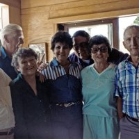 5/14/94 - Radisson Hotel, Sacramento - L to R, back row: Howard Pearson, and Handford Clews; front row: Giulio & Donna Francesconi, Margot Clews, and Estelle & Charlie Bottarini.