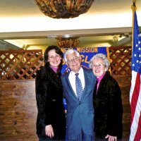 3/19/05 - Ladies Luncheon honoring our late Lions, Italian American Social Club - Jeanette Pavini, guest speaker, with her parents, Galdo & Pat Pavini.