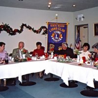 12/7/05 - Club Christmas Party at the Sharp Park Golf Course Restaurant, Pacifica - L to R: George & Kathy Salet, Ward & Diane Donnelly, Mike & Lorraine Castagnetto, and Estelle & Charlie Bottarini enjoying the party.