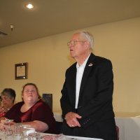 8/16/17 - 68th Installation of Officers, Sharp Park Restaurant, Pacifica - Lion Art and Sylvia Pignati, Lion ZC Maryah Tucker, and Lion PDG Don Stanaway.