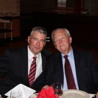 12/20/17 - Geneva-Excelsior Lions Christmas Party, Basque Cultural Center - Lions Steve Martin and Ward Donnelly.