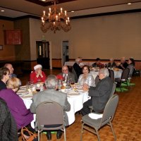 12/20/17 - Geneva-Excelsior Lions Christmas Party, Basque Cultural Center - Lions and guest enjoying dinner in the Grand Ballroom.