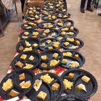 11/16/17 - Serving Thanksgiving Luncheon, Mission Educational Center - Plated lunches ready to serve.