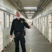 9/2/20 - Lion Steve Martin giving a “thumbs up” on the last day of San Francisco County Jail No. 4 - 7th floor at 850 Bryant Street. Seismic problems plus covid 19 did it in and it’s gone for good.