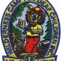 6-30-25 - Banner patch received from Wilderness Camp for Deaf Children for our sponsoring a child to their camp.