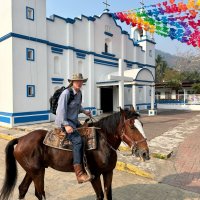 4-28-25 - Stephen Martin enjoying a horseback ride on a quick trip to Mexico.